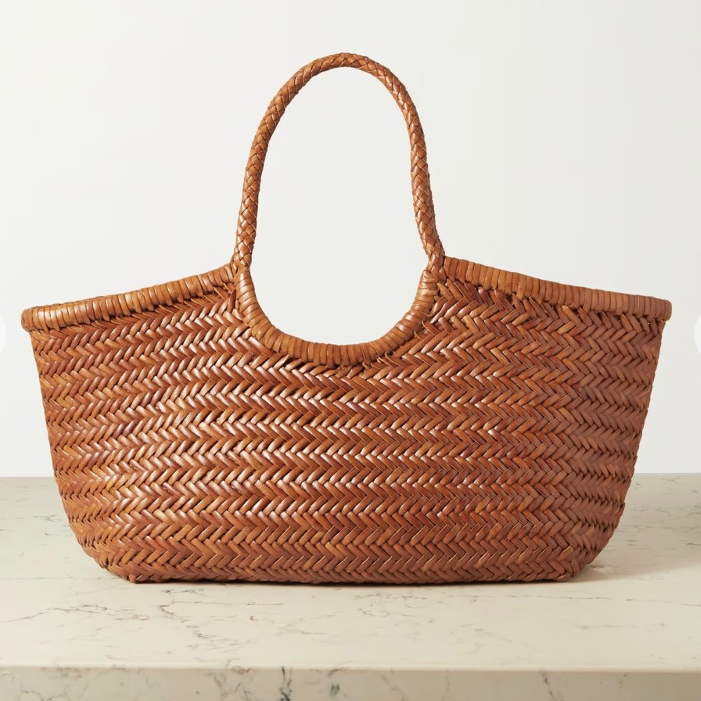 DRAGON DIFFUSION Nantucket Large Woven Leather Tote